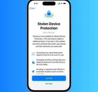 冷水滩苹果授权维修店分享被盗设备保护功能开启方法 