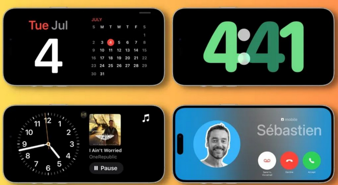 冷水滩苹果手机维修分享iOS17横屏充电待机显示有什么好处 