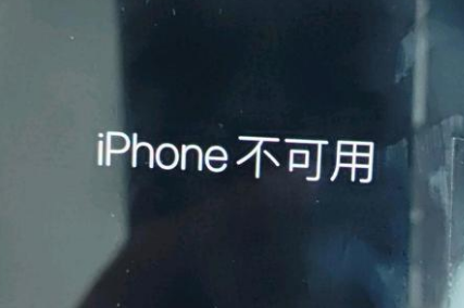 冷水滩苹果服务网点分享锁屏界面显示“iPhone 不可用”如何解决 