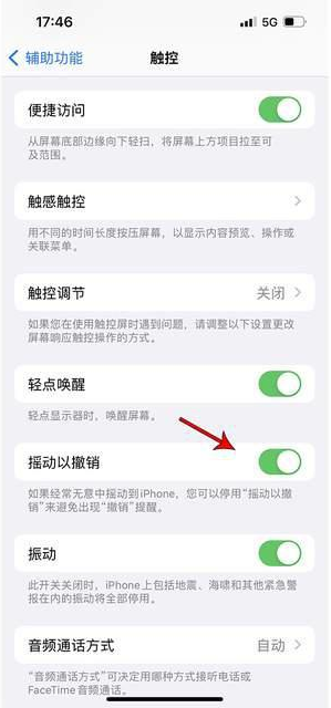 冷水滩苹果手机维修分享iPhone手机如何设置摇一摇删除文字 